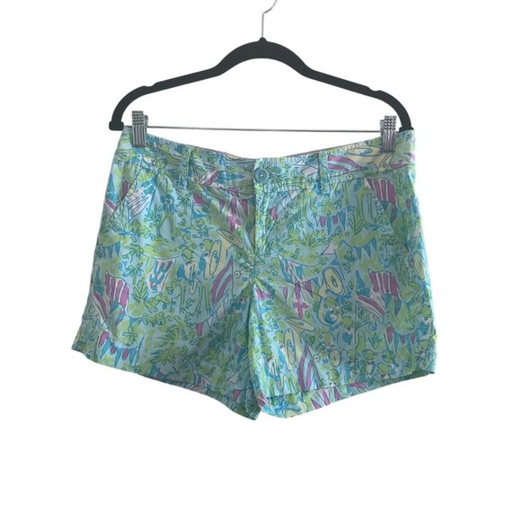 Lilly Pulitzer Pants - Lilly Pulitzer Women's Multi Color Floral Shorts Size 6
